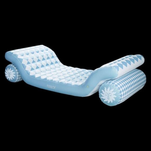 Funboy Blue Sol Dual Chaise Dual Lounger Pool Float Sofa - Picture 3 of 7